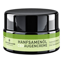 Augencreme mit Hanfsamenöl und Cannabidiol (CBD) plus niedermolekulare Hyaluronsäure | Naturkosmetik