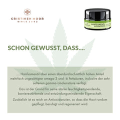 Augencreme mit Hanfsamenöl und Cannabidiol (CBD) plus niedermolekulare Hyaluronsäure | Naturkosmetik