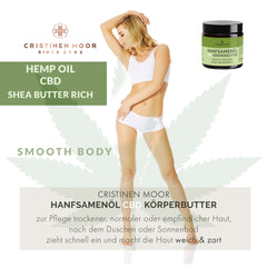Hanfsamenöl Körperbutter mit Cannabidiol - Naturkosmetik