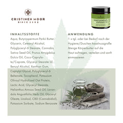 Hanfsamenöl Körperbutter mit Cannabidiol - Naturkosmetik