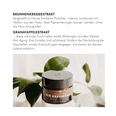 Bio Kressesalbe gegen Altersflecken und Pigmentflecken - zertifizierte Naturkosmetik