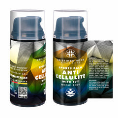 SPORTS BALM ANTICELLULITE - 100 ml mit Efeu und Rosmarin - praktisch im Spenderformat