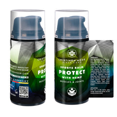SPORTS BALM PROTECT - Hanfölpflege zur Tiefenentspannung der Muskeln & zur Hautpflege