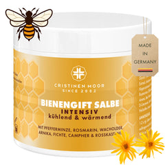 Bienengift Salbe hochdosiert 200 ml mit echtem Bienengift - Apitoxin, Kräuter Balm zur Pflege des Körpers
